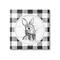 Stupell Industries Detailed Easter Bunny Drawing Spring Plaid Border Canvas Wall Art